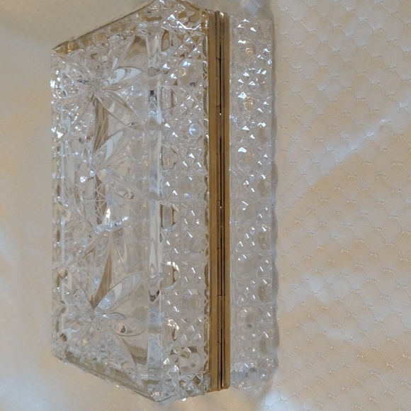 Vintage Cut Crystal Jewelry Box - Picture 7 of 10